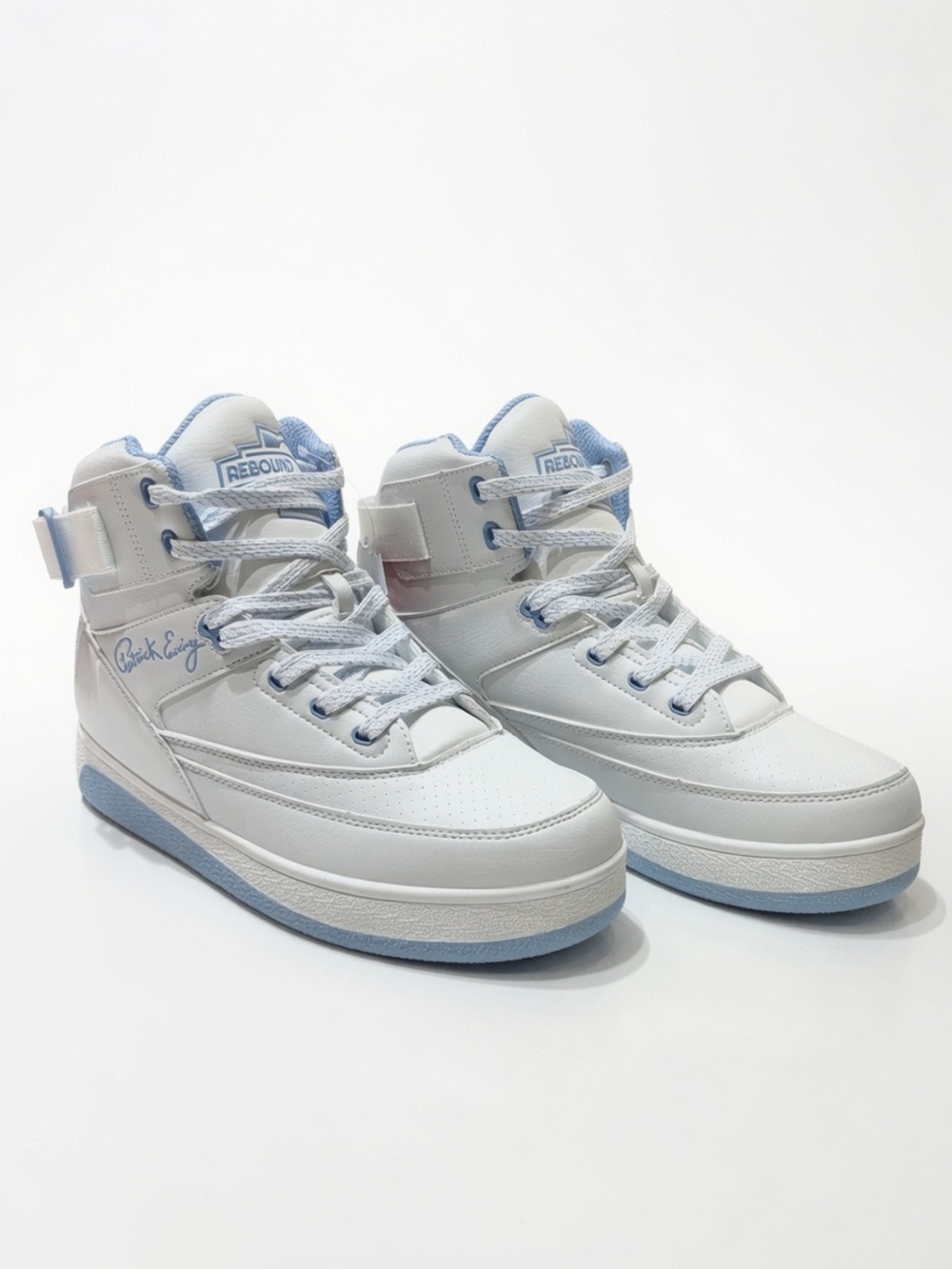 33 Hi Orion Rebound Classic High-Top Sneakers in White Carolina Blue